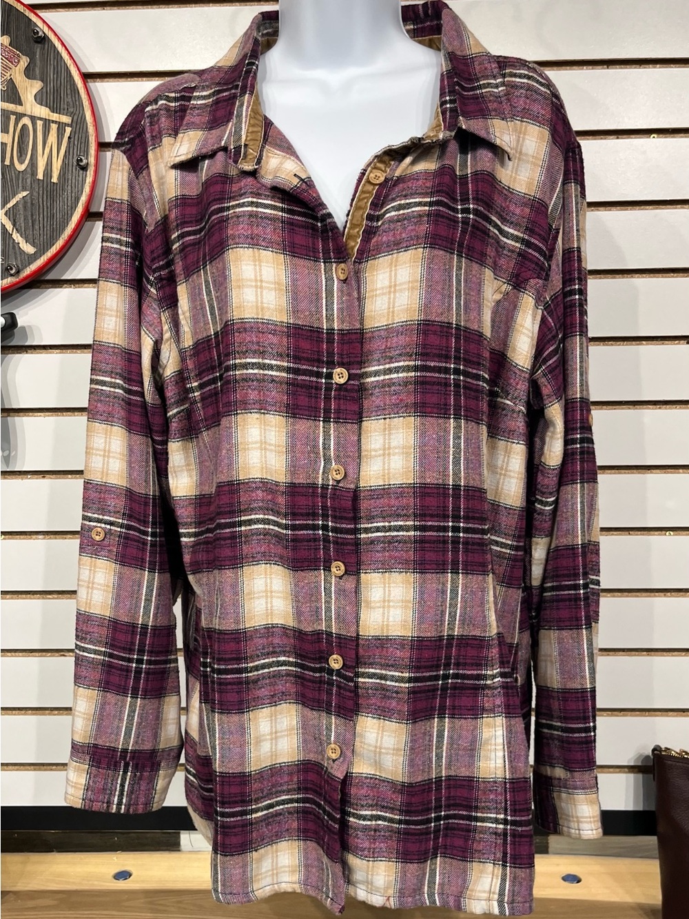 Stillwater Supply Co 2X  flannel 23” p2p - Picture 2 of 7